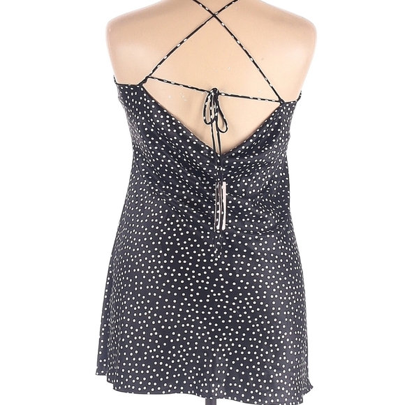 Victoria's secret NEW,Sexy Short Night gown Black/white Dots Stretchy - Picture 2 of 7
